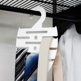 Cabide Para Gravatas e Cintos Branco - Metaltru
