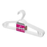 Cabide Pendura Mais Plástico 6 PÇS Branco - 40cm - Cód. 9026 - Sanremo s/a