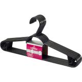 Cabide Pendura Mais Plástico 6 PÇS Preto - 40cm - Cód. 9028 - Sanremo