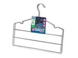 Cabide Triplo Aço Cromado Para Calça Kit 2 Peças - Arthi