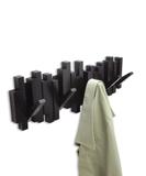 Cabideiro / Cabide de Parede 5 Ganchos STICKS - Preto - Umbra