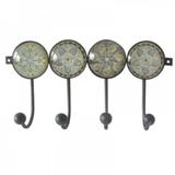 Cabideiro de ferro com 4 ganchos - Btc decor