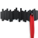 Cabideiro de Parede 5 Ganchos STICKS - Preto - Umbra