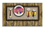Cabideiro de Parede Porta Chaves Toalhas - Cerveja - Formalivre