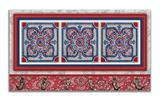 Cabideiro de Parede Porta Colar Chaves Cintos Toalhas - Azulejo Vermelho - Formalivre