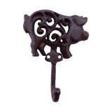 Cabideiro em metal com 1 gancho porco 10,8cm x 3,9cm x 13,8c - Btc decor