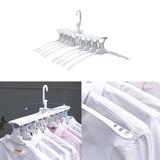 Cabideiro Multifuncional Arara 8 Cabides Secagem de Roupas - Ab midia