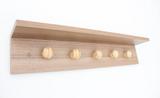 Cabideiro Parede 60x10x11,5cm Mdf Naturalle Pendurador Pinus - Tendência 201 - Tendência 7