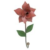 Cabideiro Rústico Artesanal de Parede em Ferro com Rosa de Lata - Libertas rosas artesanato