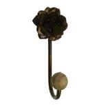 Cabideiro Rustico para Decoração Ambiente Interno com Flor de Ferro - Libertas rosas artesanato