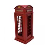 Cabine Telefônica Londres Enfeite De Metal Retrô Vintage - Drina