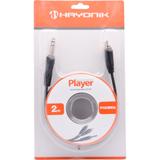 Cabo de Áudio 1P10 Estéreo x 2Rca 2 metros Hayonik