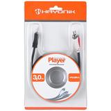 Cabo de Audio Hayonik P2 X 2 RCA - 3 Metros - Preto