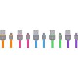 Cabo Flat Micro Usb 5 Pin Wi298 Sortidos Sem OpÇÃo De Cor - Multilaser
