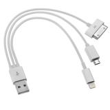 Cabo iPad iPhone 4,5,6 e Micro USB 3 Pontas Carregador CBRN0135 - Commerce brasil