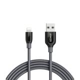 Cabo Lightning ANKER Powerline+ 3 metros - Cinza