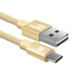 Cabo micro USB reversivel Quick de 2 M dourado - Easy Mobile