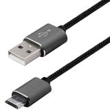 Cabo micro USB reversivel Quick de 2 M Grafite - Easy Mobile