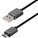 Cabo micro USB reversivel Quick de 2 M Grafite - Easy Mobile