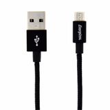 Cabo Original Energizer Micro Usb 1,2m - Preto Metálico