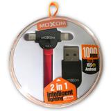 Cabo USB Iphone Ipad Ipod Lightning e Tipo C 2 em 1 Moxom