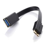 Cabo USB Micro 3.0 x USB (F) 0,10m OTG Flat - Lotus