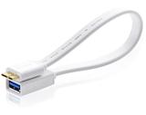 Cabo USB Micro 3.0 x USB (F) 0,15m OTG Flat - Lotus