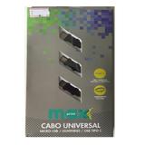 Cabo USB Universal 3 em 1 MaxPrint