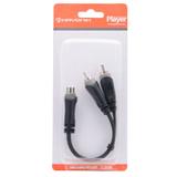 Cabo Y 1RCA Fêmea + 2RCA Macho Preta 55079 - HAYONIK
