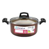 Caçarola 22 Antiaderente Marrom Premium Panelux