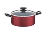 Cacarola 22cm 3 7l loreto vermelho aluminio com revestimento antiaderente tramontina