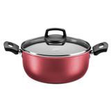 Caçarola Antiaderente Cereja Tampa Vidro Nr 24 MTA 8944