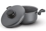 Caçarola Antiaderente com Alças Paris Tramontina - Preto / 24 Cm / 5.0 Lt