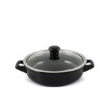 Caçarola buffet em cerâmica 24cm 1900ml ceraflame duo preto