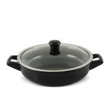 Caçarola buffet em cerâmica 28cm 2500ml ceraflame duo preto