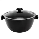 Caçarola Ceraflame Chef C17921141 28cm Com Tampa Vidro Preto