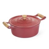 Caçarola de Alumínio Craqueado Vermelho 1,7 Litros - Carola