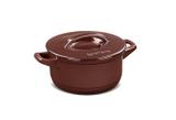 Cacarola de cerâmica ceraflame duo+ 24cm 4300ml - chocolate