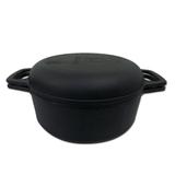 Caçarola de Ferro DUO C/Tampa Frigideira 24 cm Santana