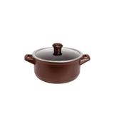 Caçarola em cerâmica 22cm 3200ml ceraflame duo chocolate