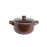 Caçarola em cerâmica 24cm 4300ml ceraflame duo chocolate