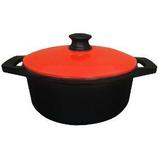 Caçarola Ferro Fundido Tampa Vermelha 22cm 2,8 lts Fs 101.22 - Santana