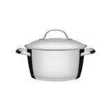 Caçarola Funda Allegra em Aço Inox com Fundo Triplo 24 cm 5,7 L Tramontina