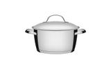 Caçarola Funda em Aço Inox Fundo Triplo Com Tampa Tramontina Allegra 20 cm 3,1 Litros 62654/201