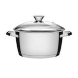 Caçarola Funda Inox Fundo Triplo e Tampa de Vidro 5,7L Allegra Tramontina