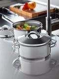 Caçarola Inox Rasa Solar 16cm 1,3 litros Fundo Triplo Tramontina