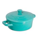 Caçarola Mini 350ml Mondoceram Gourmet 8cmx12cmx16cm Turquesa