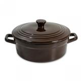 Caçarola Mini 550ml Mondoceram Gourmet 9,5cmx14,5cmx18,5cm Chocolate