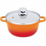 Cacarola Panela De Alumínio 20cm Revestimento De Cerâmico - Euro