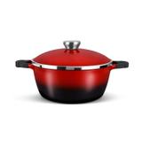 Caçarola Proteus Gourmet Vermelha 16cm MTA Revestimento Ceramico